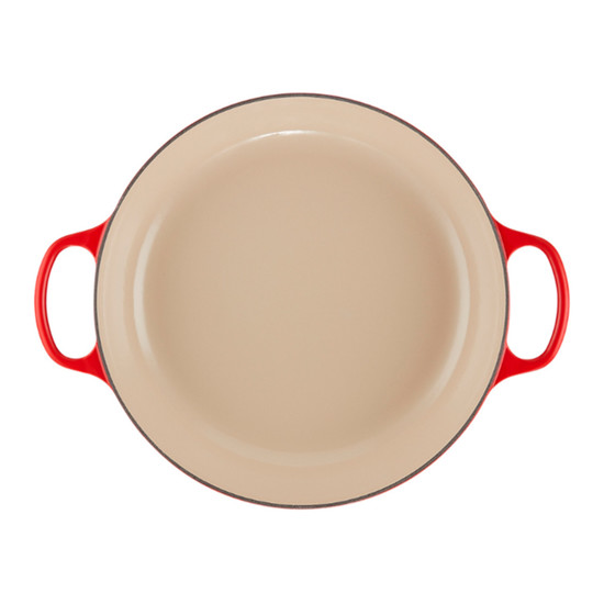 Imagem CAÇAROLA BUFFET SIGNATURE VERMELHA EM FERRO FUNDIDO 14X40X32CM - LE CREUSET