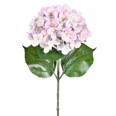 Imagem de HASTE DECORATIVA DE HORTENSIA REAL TOQUE LAVANDA EM PLÁSTICO MOLDÁVEL 66X17CM GRILLO - Grillo Ltda