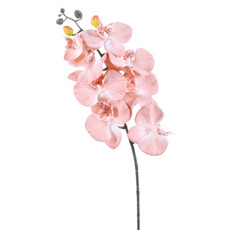 Imagem de HASTE DECORATIVA DE ORQUÍDEA PHALAENOPSIS BLUSH EM PLÁSTICO MOLDÁVEL 80X16CM GRILLO - Grillo Ltda