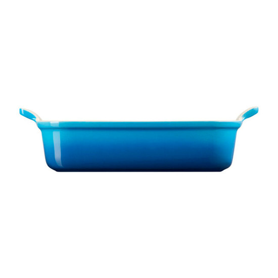 Imagem TRAVESSA RETANGULAR HERITAGE AZUL MARSEILLE EM CERÂMICA 9,1X39X25,4CM - LE CREUSET