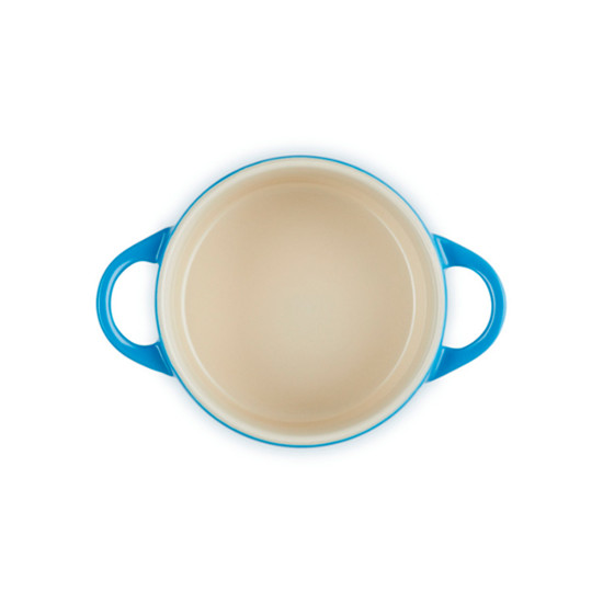 Imagem MINI COCOTTE 250ML AZURE BLUE EM CERÂMICA 8,1X13,8X10,6CM - LE CREUSET