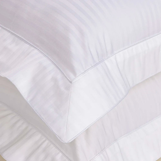 Imagem JOGO DE CAMA KING 300 FIOS 100% ALGODÃO FRATELLI BRANCO - TRUSSARDI