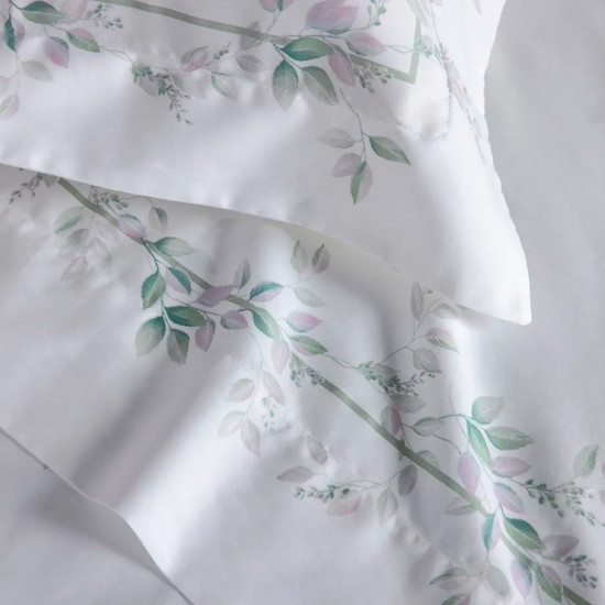 Imagem JOGO DE CAMA QUEEN 300 FIOS ALGODÃO BRANCO EGÍPCIO BOTTICELLI - TRUSSARDI