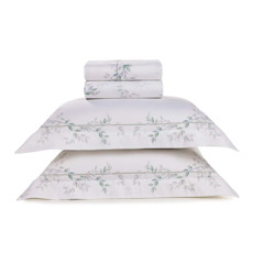 Imagem de JOGO DE CAMA QUEEN 300 FIOS ALGODÃO BRANCO EGÍPCIO BOTTICELLI - TRUSSARDI - Karsten S.A 