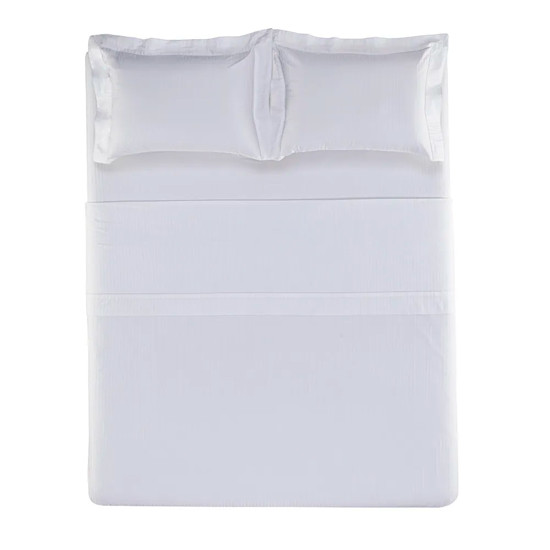Imagem JOGO DE CAMA KING 300 FIOS 100% ALGODÃO FRATELLI BRANCO - TRUSSARDI