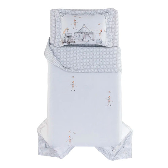 Imagem COLCHA COM PORTA TRAVESSEIRO SOLTEIRO INFANTIL PINOCCHIO 100% ALGODÃO - TRUSSARDI