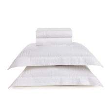 Imagem de JOGO DE CAMA KING 300 FIOS 100% ALGODÃO FRATELLI BRANCO - TRUSSARDI - Karsten S.A 