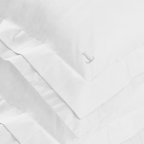 Imagem JOGO DE CAMA SOLTEIRO 200 FIOS 100% ALGODÃO BRANCO NOVOLI BRANCO - TRUSSARDI