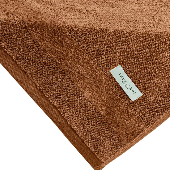 Imagem TOALHA BANHÃO BARRA AVELUDADA 100% ALGODÃO BORGIA VECCHIO 150X86CM - TRUSSARDI