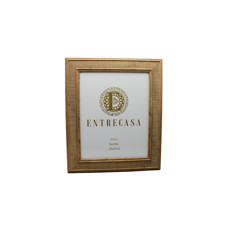 Imagem de PORTA-RETRATO EM MDF COM BORDA EM TEXTURA LISTRADA MARROM 30X25X2CM - ENTRECASA - Inverno Verao Comercio De Modas E Decoracao Eireli
