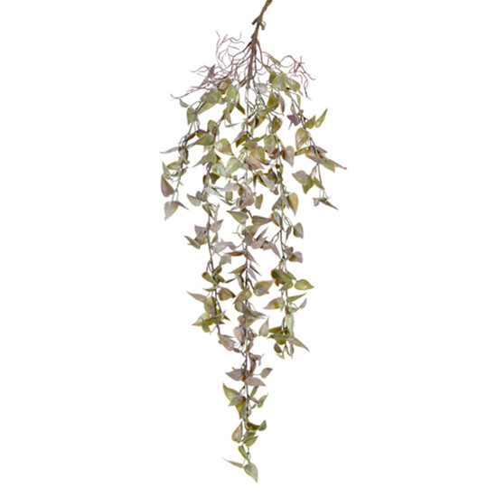 Imagem PENDENTE DECORATIVO DE FOLHAS VERDE OUTONO EM PLÁSTICO 60X22CM - GRILLO