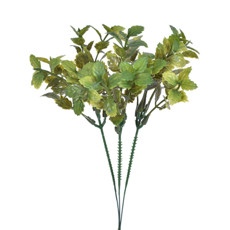 Imagem de PICK DECORATIVO DE FOLHAS VERDE EM PLÁSTICO MOLDÁVEL 25X12CM - GRILLO - Grillo Ltda