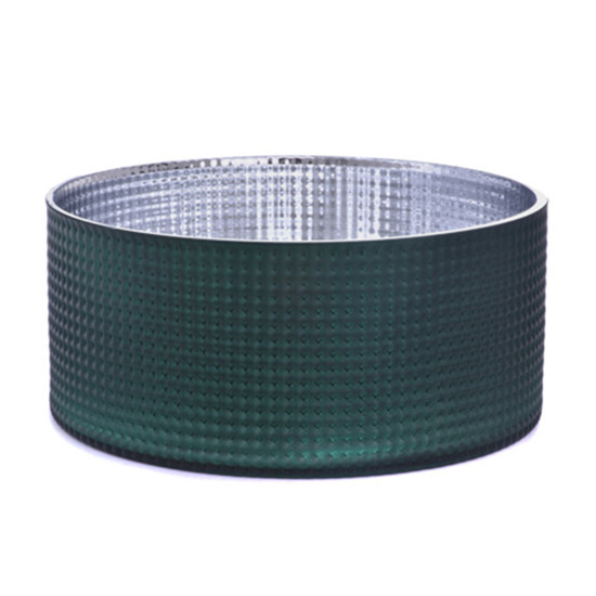 Imagem VASO DECORATIVO VERDE MUSGO EM VIDRO 10X23X23CM - GRILLO