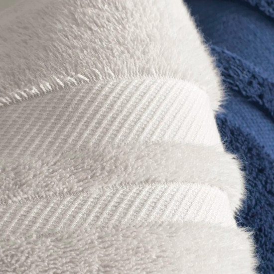 Imagem TOALHA BANHÃO 100% ALGODÃO LORENZI BRANCO GELO 150X86CM - TRUSSARDI