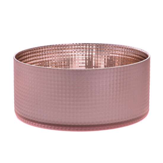 Imagem VASO DECORATIVO ROSÊ EM VIDRO 10X23X23CM - GRILLO