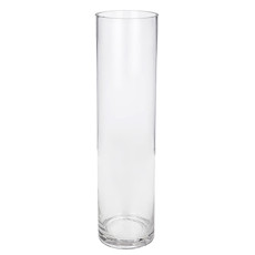 Imagem de VASO DECORATIVO FORMATO TUBO EM VIDRO 40X10X10CM - GRILLO - Grillo Ltda