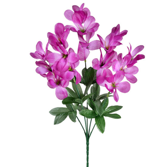 Imagem BUQUÊ DECORATIVO DE FRÉSIA LAVANDA EM PLÁSTICO MOLDÁVEL 38X20CM - GRILLO