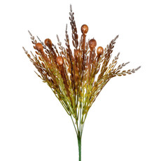 Imagem de BUQUÊ DECORATIVO DE SEMENTES SILVESTRES CAFÉ EM PLÁSTICO MOLDÁVEL 38X12CM - GRILLO - Grillo Ltda