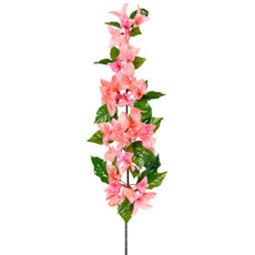 Imagem de HASTE DECORATIVA PERMANENTE DE BOUGAINVILLE ROSA EM PLÁSTICO MOLDÁVEL 85X19CM GRILLO - Grillo Ltda