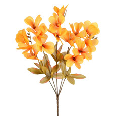 Imagem de BUQUÊ DECORATIVO DE FRÉSIA LARANJA OUTONO EM PLÁSTICO MOLDÁVEL 38X20CM - GRILLO - Grillo Ltda