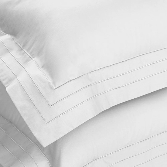 Imagem JOGO DE CAMA QUEEN 200 FIOS 100% ALGODÃO ORSINI BRANCO - TRUSSARDI