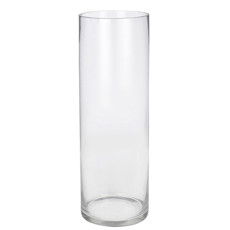 Imagem de VASO DECORATIVO FORMATO TUBO EM VIDRO 50X15X15CM - GRILLO - Grillo Ltda