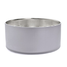 Imagem de VASO DECORATIVO PRATEADO EM VIDRO 10X23X23CM - GRILLO - Grillo Ltda