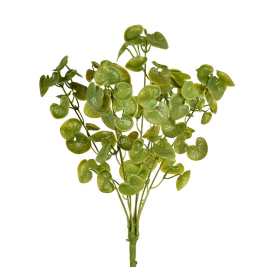 Imagem BUQUÊ DECORATIVO DE FOLHAS VERDES PERMANENTES EM PLÁSTICO MOLDÁVEL 38X13CM - GRILLO