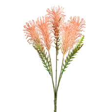 Imagem de BUQUÊ DECORATIVO DE FOLHAS CORAL LARANJA EM PLÁSTICO MOLDÁVEL 51X20CM - GRILLO - Grillo Ltda