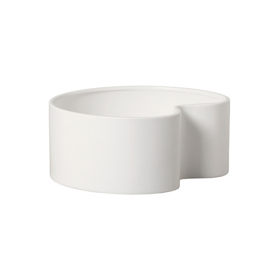 Imagem VASO FLOREIRA DECORATIVO EM CERÂMICA BRANCO FOSCO 12X28,6CM - CERÂMICA MAZZOTTI