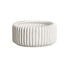 Imagem de VASO FLOREIRA REDONDO DECORATIVO EM CERÂMICA BRANCO FOSCO - CERÂMICA MAZZOTTI - Ceramica Artistica Mazzotti Ltda