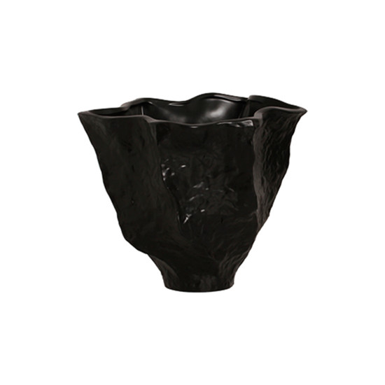 Imagem VASO DECORATIVO EM CERÂMICA PRETO FOSCO 23,5X29,8CM - CERÂMICA MAZZOTTI