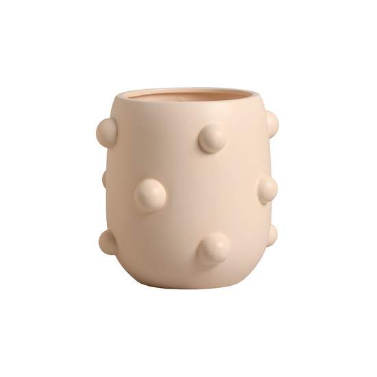 Imagem VASO DECORATIVO EM CERÂMICA ROSÊ FOSCO 22,8X23,2CM - CERÂMICA MAZZOTTI