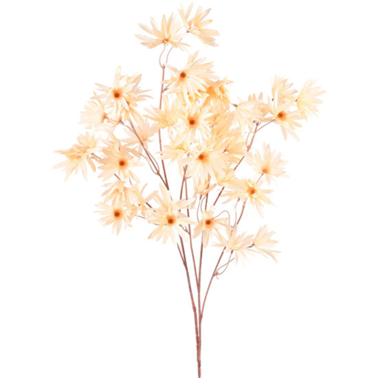 Imagem HASTE DECORATIVA DE MARGARIDA SILVESTRE CHAMPAGNE EM PLÁSTICO MOLDÁVEL - GRILLO