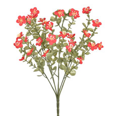 Imagem de BUQUÊ DECORATIVO DE FLORES POPPY VERMELHA EM PLÁSTICO MOLDÁVEL 44X20CM - GRILLO - Grillo Ltda