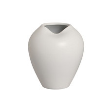 Imagem de VASO BRANCO FOSCO DECORATIVO EM CERÂMICA 20X17,5CM - CERÂMICA MAZZOTTI - Ceramica Artistica Mazzotti Ltda