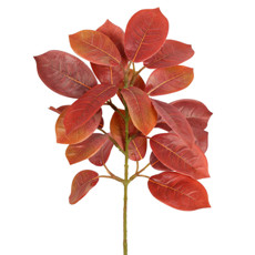 Imagem de HASTE FOLHAS PACHIRA VINHO EM PLÁSTICO MOLDÁVEL 40X15CM - GRILLO - Grillo Ltda