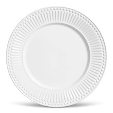 Imagem de PRATO RASO ROMA BRANCO EM CERÂMICA 26CM - PORTO BRASIL CERÂMICA - Porto Brasil Ceramica Ltda
