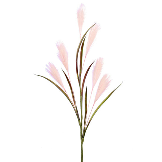 Imagem HASTE DECORATIVA DE PAMPAS ROSA EM PLÁSTICO MOLDÁVEL 86X10CM - GRILLO