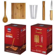 Imagem de CONJUNTO DE CAIPIRINHA 5 PEÇAS EM AÇO INOX E BAMBU - MOR - Metalurgica Mor S.A- Filial Pernambuco