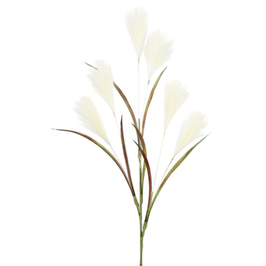 Imagem HASTE DECORATIVA DE PAMPAS BEGE EM PLÁSTICO MOLDÁVEL 86X10CM - GRILLO