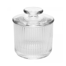 Imagem de MANTEIGUEIRA FRANCESA LINES EM CRISTAL 10X8,5CM - WOLFF - Rojemac Impotacao E Exportacao Ltda