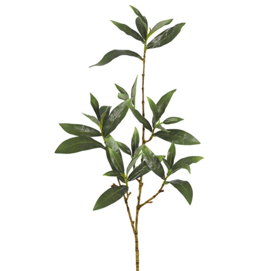 Imagem HASTE DECORATIVA DE FOLHAS DE SKIMMIA MENTA OUTONO EM PLÁSTICO 94X13CM - GRILLO