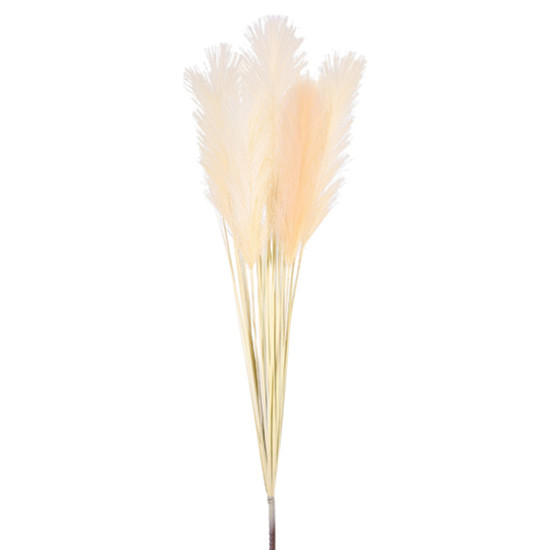 Imagem HASTE DECORATIVA DE PAMPAS BEGE EM PLÁSTICO MOLDÁVEL 105X25CM - GRILLO