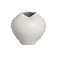 Imagem de VASO REDONDO DECORATIVO BRANCO FOSCO EM CERÂMICA 19,5X21CM - CERÂMICA MAZZOTTI - Ceramica Artistica Mazzotti Ltda