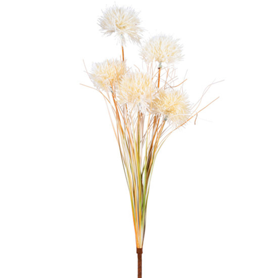 Imagem HASTE DECORATIVA DE ALLIUM SILVESTRE CHAMPANHE EM PLÁSTICO MOLDÁVEL 96X9CM - GRILLO