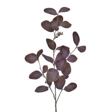 Imagem de HASTE DECORATIVA DE FOLHAS DE EUCALIPTO LAVANDA EM PLÁSTICO MOLDÁVEL 76X12CM - GRILLO - Grillo Ltda