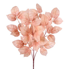 Imagem de HASTE DECORATIVA DE FOLHAS DE ROSEIRA ROSA NEUTRO EM PLÁSTICO MOLDÁVEL - GRILLO - Grillo Ltda