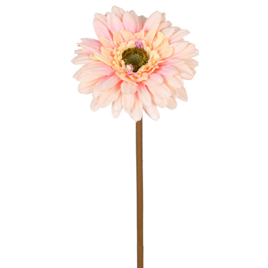 Imagem HASTE DECORATIVA DE GERBERA BLUSH OUTONADA EM PLÁSTICO MOLDÁVEL 48X10CM - GRILLO