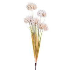 Imagem de HASTE DECORATIVA DE ALLIUM SILVESTRE CAFÉ EM PLÁSTICO MOLDÁVEL 96X9CM - GRILLO - Grillo Ltda